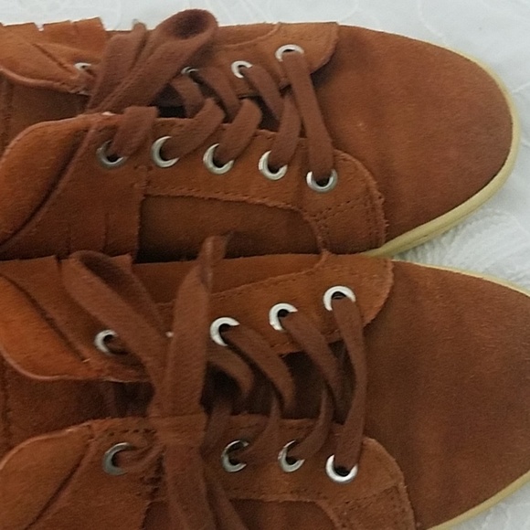 zara basic collect EU 37 leather fringe shoes US 7 - Picture 5 of 6